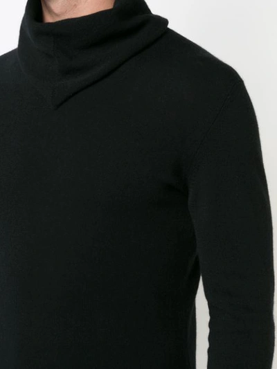Shop Label Under Construction Longsleeved Fitted Sweater - Black