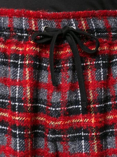 Shop Faith Connexion Tartan Check Shorts In Red