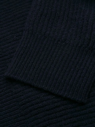 Shop Paltò Rollneck Knit Sweater In Blue