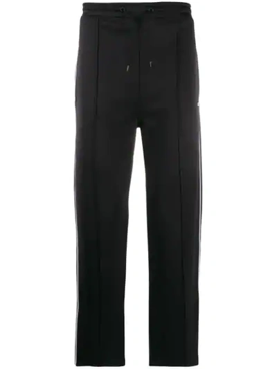 Shop Kenzo Striped Track Pants In Black