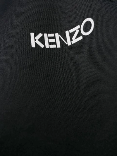 Shop Kenzo Striped Track Pants In Black