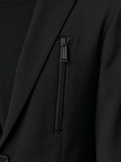 DSQUARED2 混合西装夹克 - 黑色