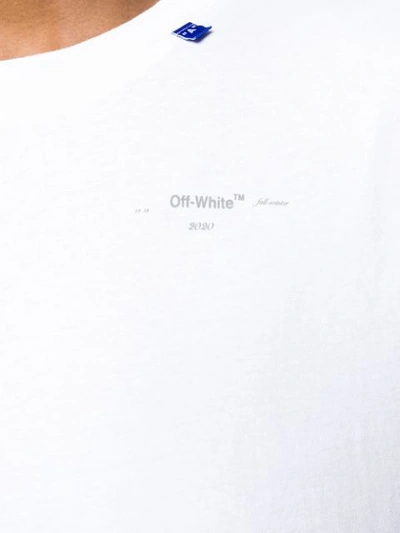 Shop Off-white Logo Print Tank Top In 0191 White/silver