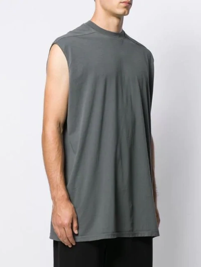 Shop Rick Owens Drkshdw Sleeveless Oversized Top In Grey