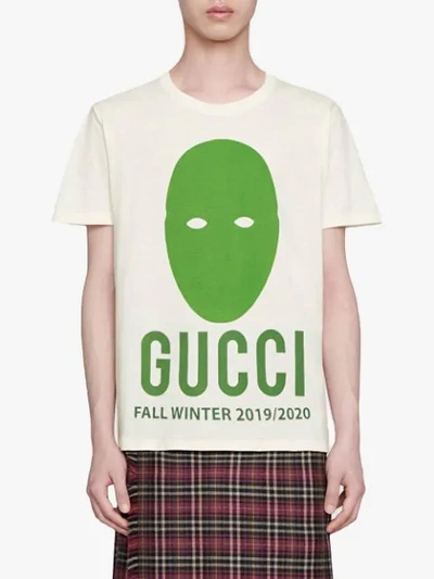 Shop Gucci Manifesto Oversized T-shirt In White