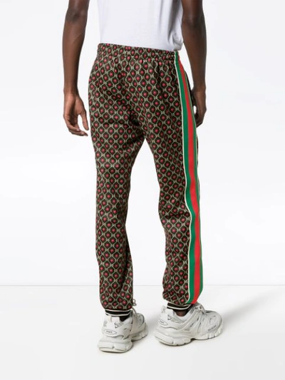 Shop Gucci Gg Star Logo Track Pants In Multicolour