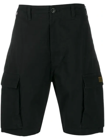 Neighborhood Wide Leg Cargo Shorts In Black | ModeSens