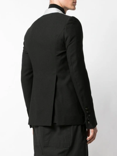 Shop Rick Owens Spray Effect Suit Jacket In Black