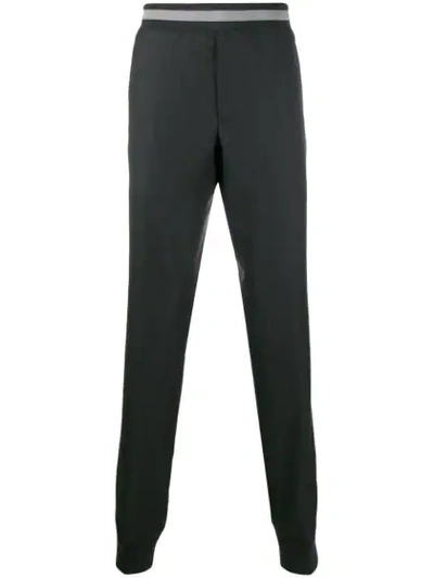 Shop Lanvin Tapered Tailored Trousers In Grey