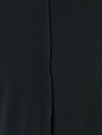 Shop Damir Doma Ribbed Detail T-shirt - Black