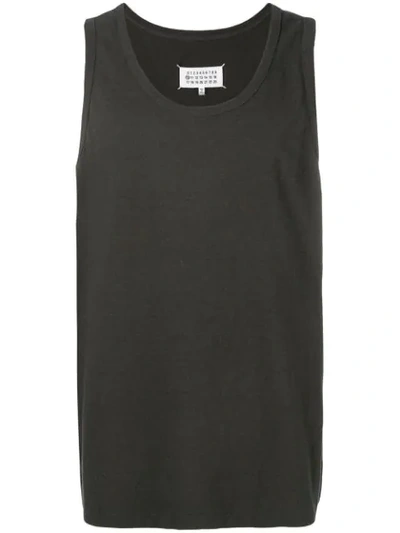 Shop Maison Margiela Sleeveless Tank Top In Grey