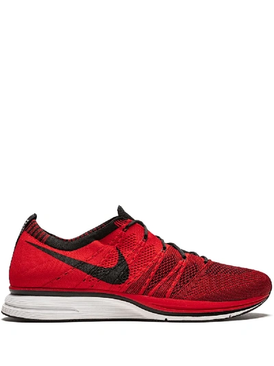 Shop Nike Flyknit Trainer+ Sneakers In Red