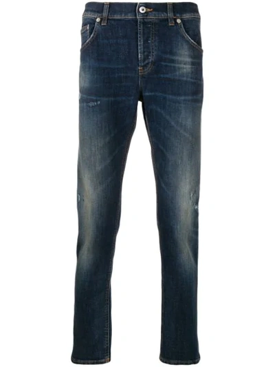 Shop Dondup Schmale Jeans In 800 Denim