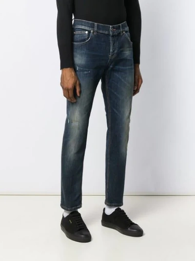 Shop Dondup Schmale Jeans In 800 Denim