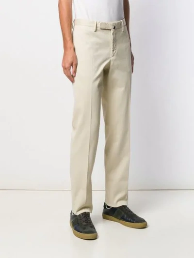 Shop Incotex Straight-leg Chinos In Neutrals