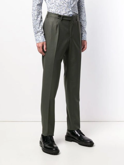 Shop Berwich Classic Chinos In Green