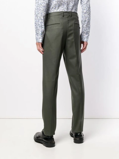Shop Berwich Classic Chinos In Green