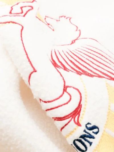 Msgm Contrast Stripe Sweatshirt In White