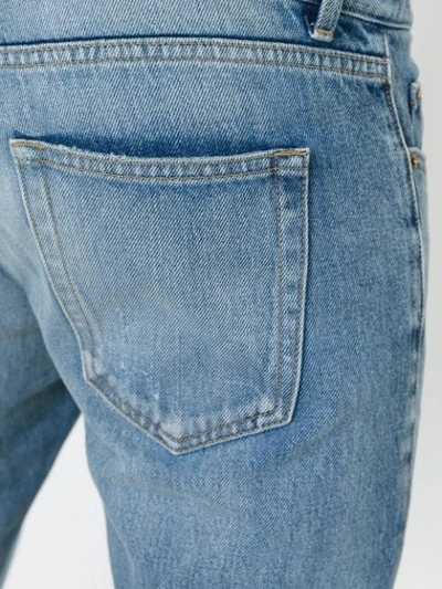 low-waist slim-fit jeans
