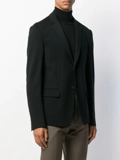 PRADA CLASSIC SINGLE-BREASTED BLAZER - 黑色