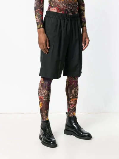 Shop Dsquared2 Tattoo Printed Leggings In Black
