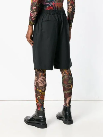 Shop Dsquared2 Tattoo Printed Leggings In Black