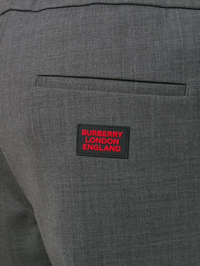 Shop Burberry Track Pants In Grau