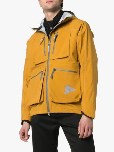 Shop And Wander Zipped Pocket Windbreaker Jacket In Yellow