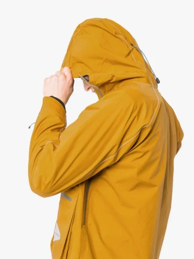 Shop And Wander Zipped Pocket Windbreaker Jacket In Yellow