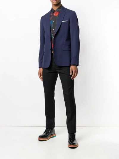 Shop Paul Smith Straight Trousers In Black