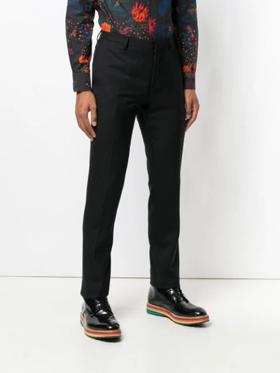 Shop Paul Smith Straight Trousers In Black