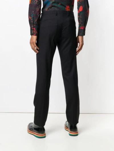 Shop Paul Smith Straight Trousers In Black