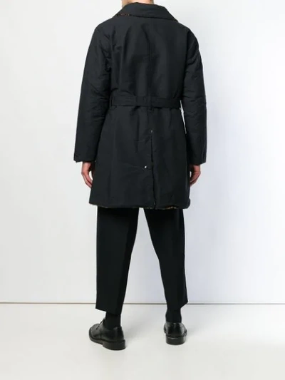 ENGINEERED GARMENTS ENGINEERED GARMENTS REVERSIBLE SHAWL COLLAR COAT - BLACK 