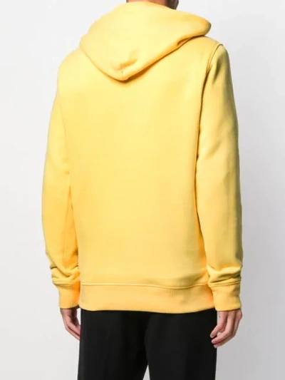Shop Tommy Jeans Logo Print Hoodie In Yellow