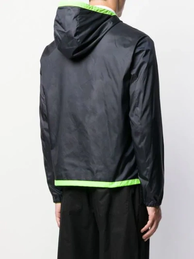 FENDI LIGHTWEIGHT HOODED JACKET - 蓝色