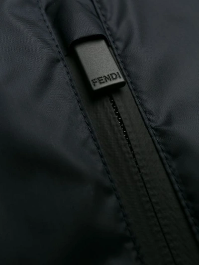 FENDI LIGHTWEIGHT HOODED JACKET - 蓝色