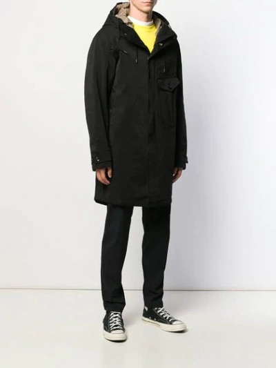 Shop Ten C Cyclone Coat In Black