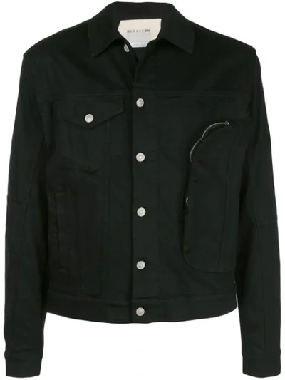 Shop Alyx Denim Zip-pocket Jacket In Black
