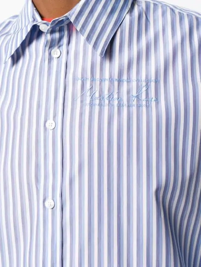 Shop Martine Rose Striped Shirt In White