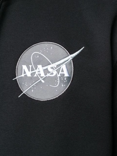 Shop Alpha Industries Nasa Hoodie In Black