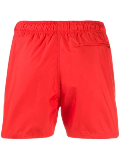 Shop Givenchy Logo Printed Swim Shorts In 626 Poppy Red