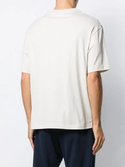 Shop Y-3 X Adidas Graphic T-shirt In Neutrals