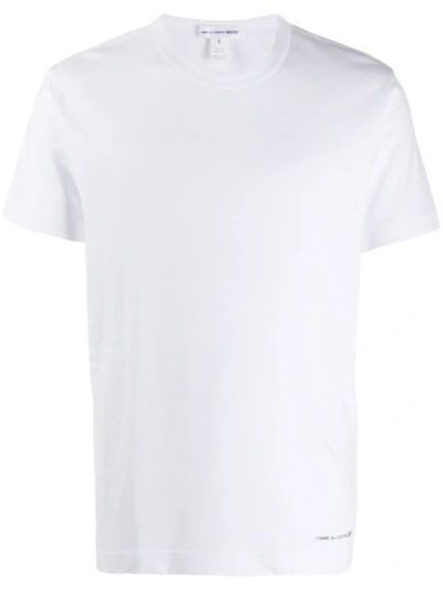 Shop Comme Des Garçons Shirt Logo Print T-shirt In 2 White