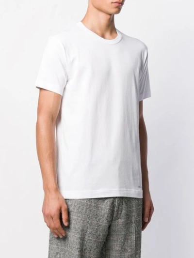 Shop Comme Des Garçons Shirt Logo Print T-shirt In 2 White
