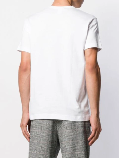 Shop Comme Des Garçons Shirt Logo Print T-shirt In 2 White
