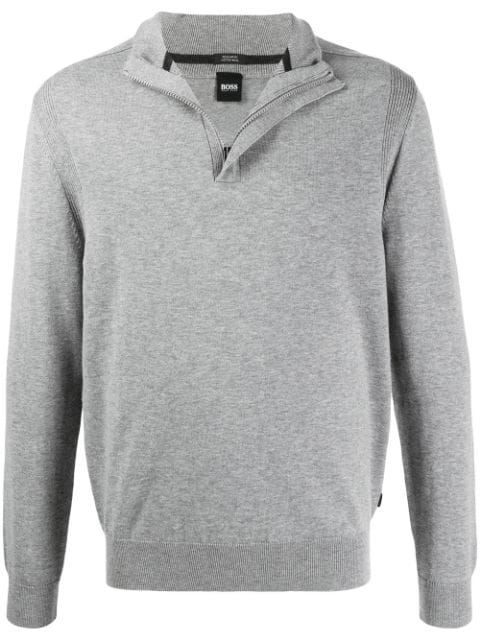 hugo boss jumper white