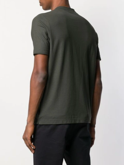 Shop Zanone Classic Plain T-shirt In Green