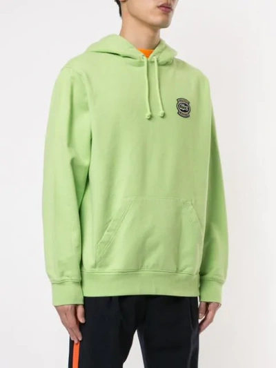 Shop Supreme X Lacoste Hoodie In Green