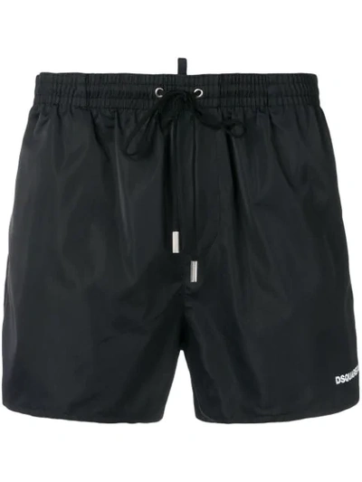 Shop Dsquared2 Icon Swim Shorts In Black
