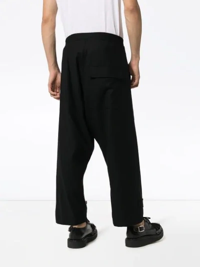 Shop Bed J.w. Ford Deck Button Detail Track Pants In Black